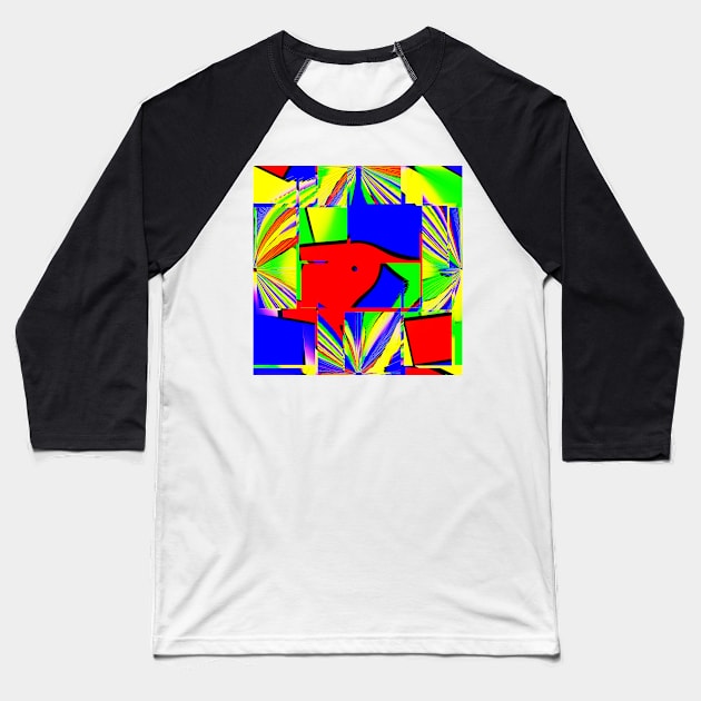 Bright and colorful: blue, red, green etc. Baseball T-Shirt by TiiaVissak